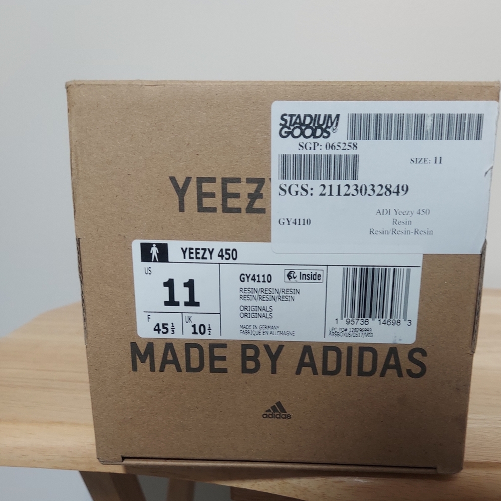 adidas Yeezy 450 Resin Men's Size 11 Original Box Included - Clean - Like New - Picture 7 of 7